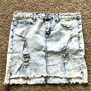 Rue 21 acid wash denim miniskirt